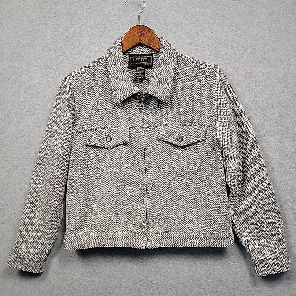 Heather Gray Zip Up Women's Jacket
